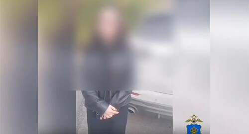 A woman from Astrakhan has publicly apologized on camera for violating traffic rules. Screenshot of a video posted by Astrakhan Regional Branch of the Russian Ministry of Internal Affairs https://vk.com/wall-66751883_24673