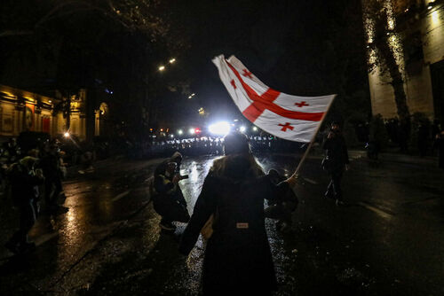 A protest action in Tbilisi. December 6, 2024. Photo by Aziz Karimov for the "Caucasian Knot"