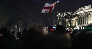 The flag of Georgia. December 2024. Photo by Aziz Karimov for the "Caucasian Knot"