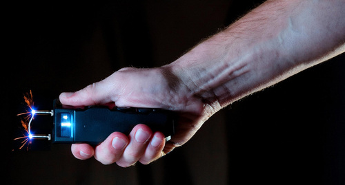 A stun gun. Picture created by the "Caucasian Knot" in Photoshop A stun gun. Picture created by the "Caucasian Knot" in Photoshop