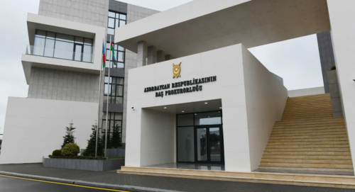 Prosecutor General's Office of Azerbaijan. Screenshot of a photo posted on the website of the President of Azerbaijan on February 8, 2021 https://president.az/ru/articles/view/50563/images/2 Prosecutor General's Office of Azerbaijan. Screenshot of a photo posted on the website of the President of Azerbaijan on February 8, 2021 https://president.az/ru/articles/view/50563/images/2