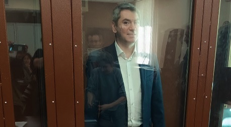 Grigory Melkonyants in the courtroom. April 16, 2025. Photo by a "Caucasian Knot" correspondent.