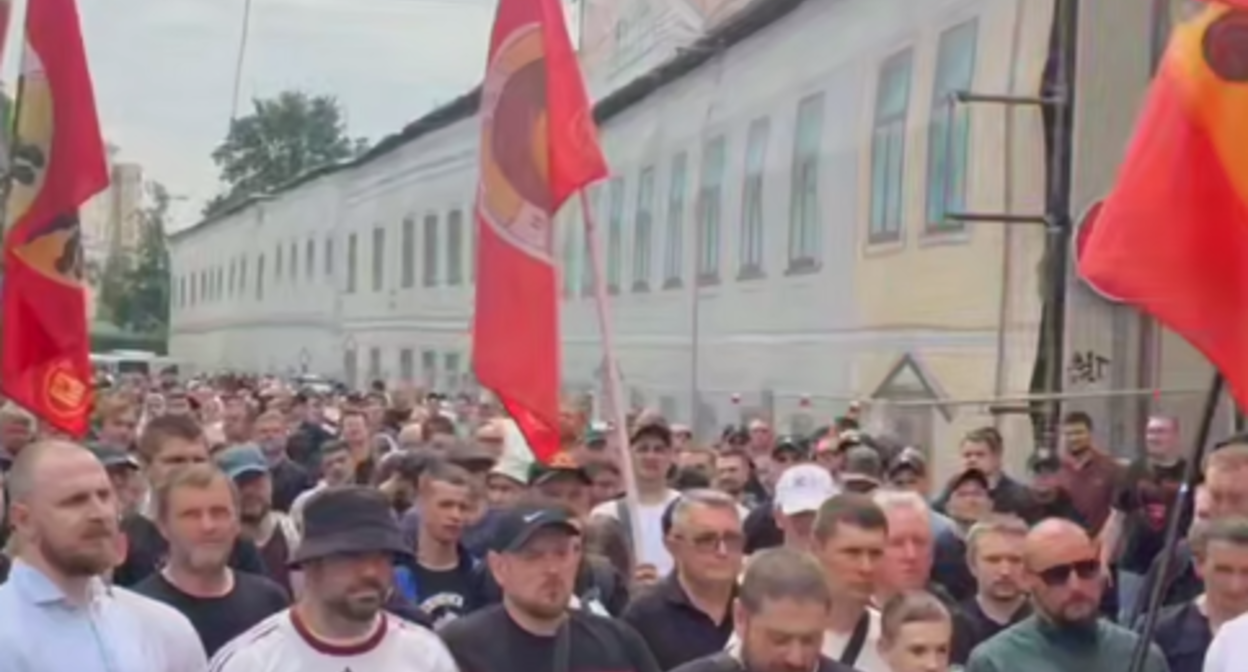 The appeal has been read before the religious procession in Moscow. A screenshot photo by the “Federation” Telegram channel posted on June 08, 2025, https://t.me/c/1407069800/45987.
