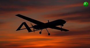 UAV in the sky. Illustration created by "Caucasian Knot" using AI in the Copilot program
