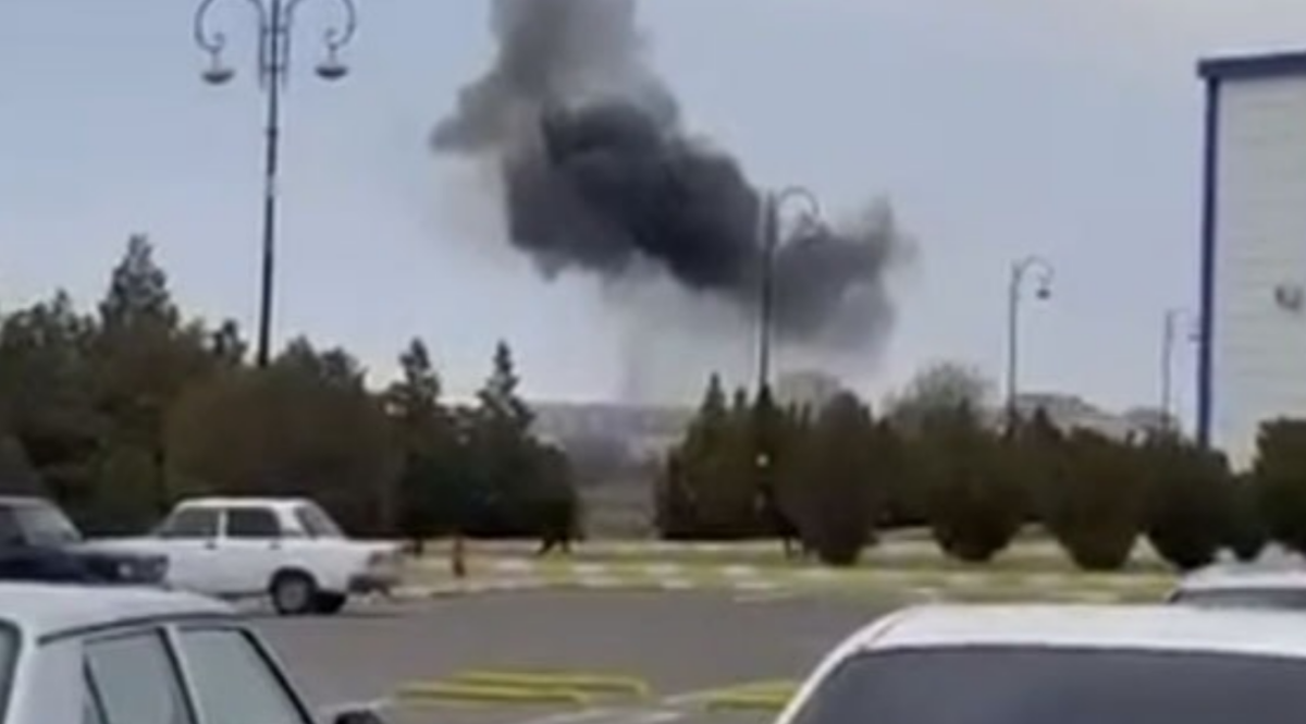 Drone attack on Nakhchivan. Still from the "Caucasian Knot" video. https://www.youtube.com/short/1RYIAHwpFgc Drone attack on Nakhchivan. Still from the "Caucasian Knot" video. https://www.youtube.com/short/1RYIAHwpFgc