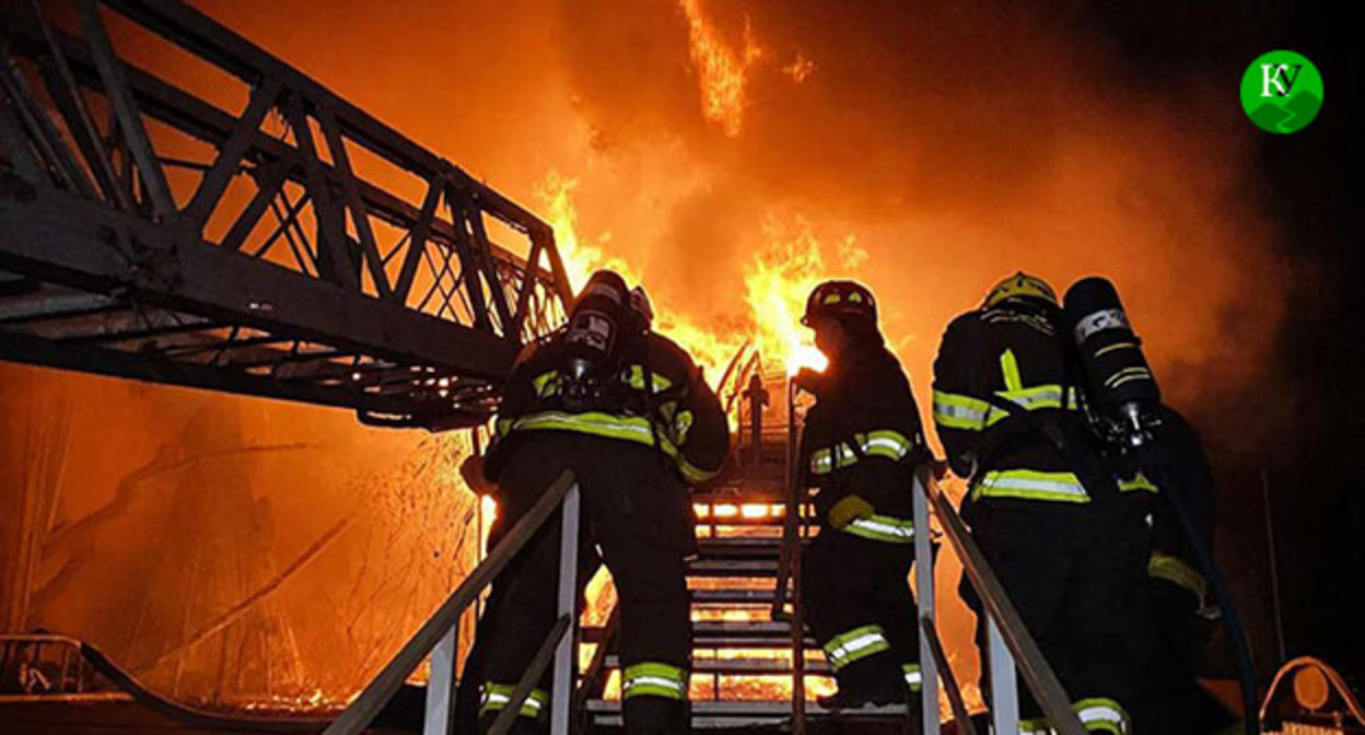 Firefighting. Illustration created by the "Caucasian Knot" using AI in the Copilot program. Firefighting. Illustration created by the "Caucasian Knot" using AI in the Copilot program.