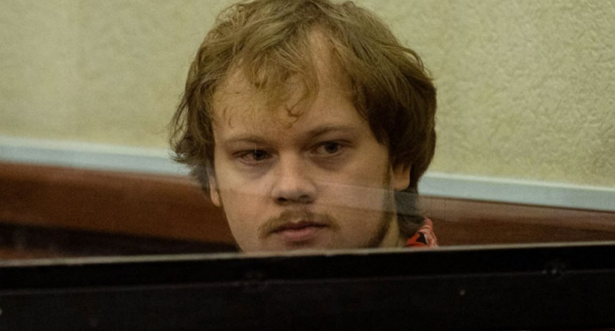 Artem Gribul in court. Photo screenshot: https://t.me/rusnews/81296 Artem Gribul in court. Photo screenshot: https://t.me/rusnews/81296