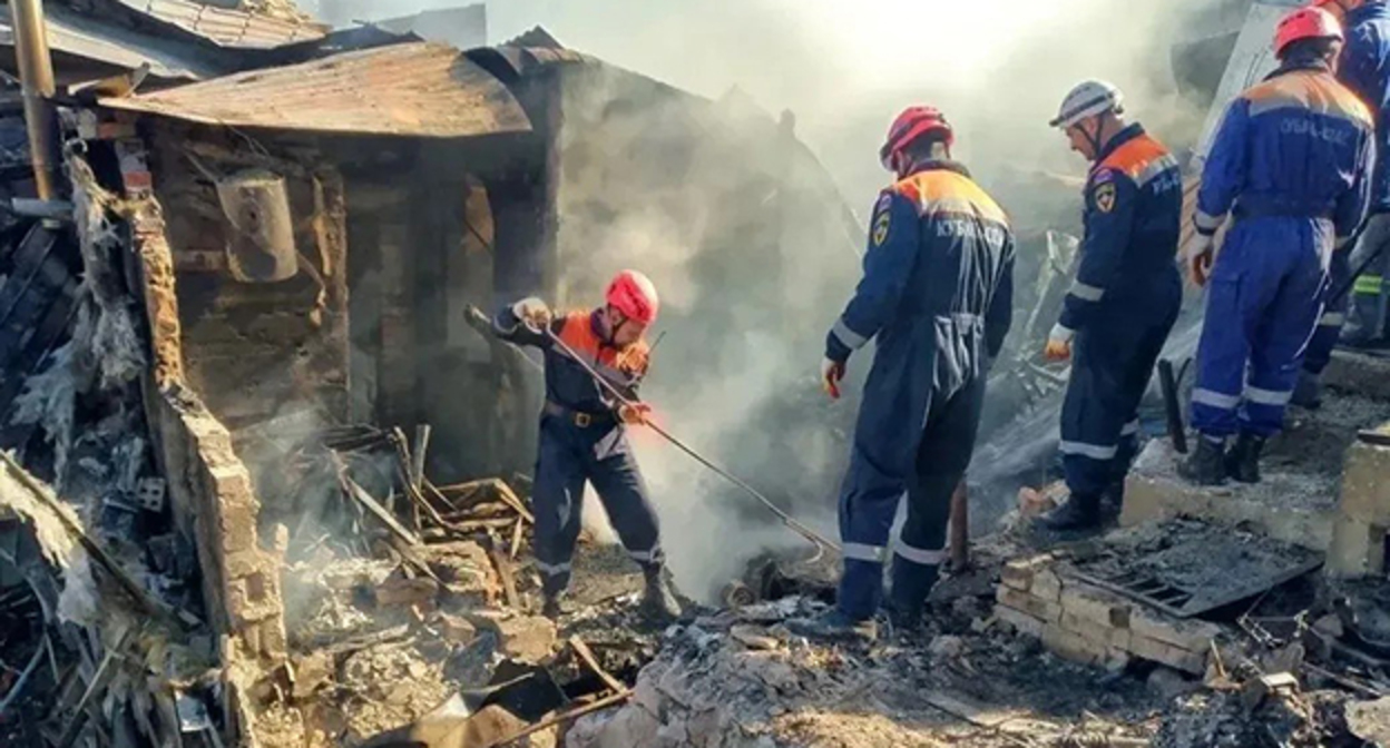 The aftermath of the drone attack in Tuapse, April 16, 2026. Photo: https://t.me/opershtab23/15710 The aftermath of the drone attack in Tuapse, April 16, 2026. Photo: https://t.me/opershtab23/15710