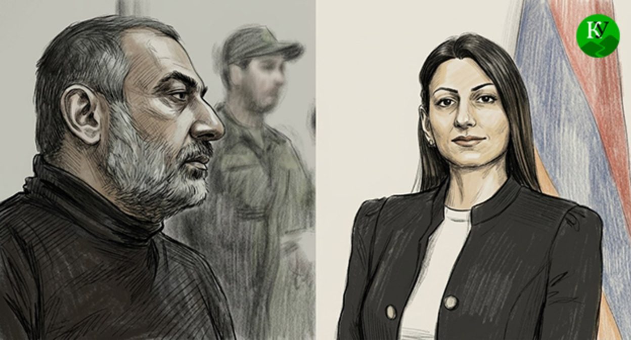Ruben Vardanyan and Anait Manasyan. Illustration created by the "Caucasian Knot" using AI in the "Copilot" program. Ruben Vardanyan and Anait Manasyan. Illustration created by the "Caucasian Knot" using AI in the "Copilot" program.