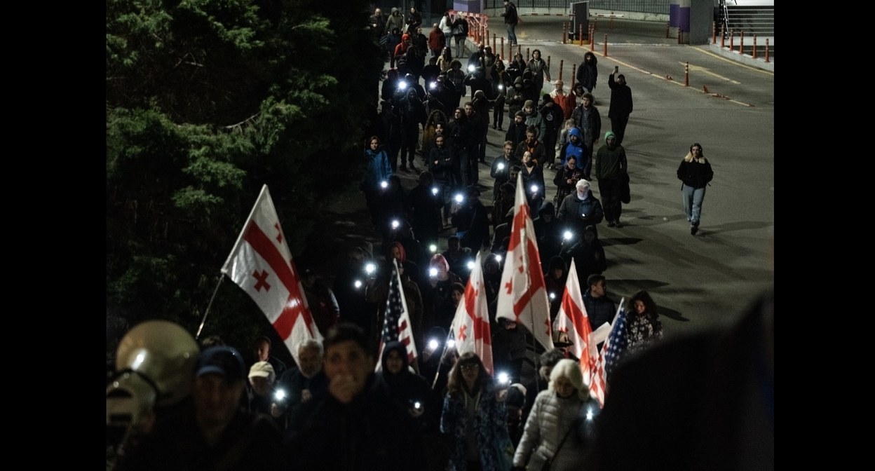 Participants of the march in Tbilisi, April 24, 2026. Photo: Participants of the march in Tbilisi, April 24, 2026. Photo: