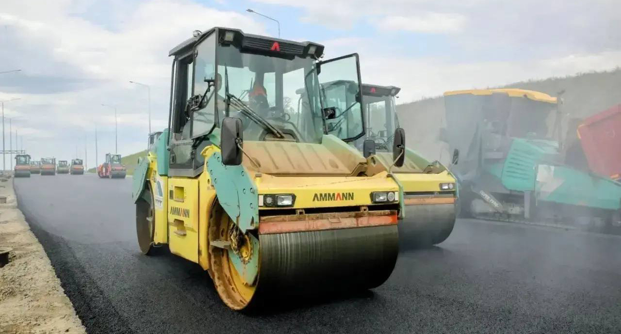 Roadworks. Photo from the Rostov Region Governor's Telegram channel - https://t.me/Yuri_Slusar/5284 Roadworks. Photo from the Rostov Region Governor's Telegram channel - https://t.me/Yuri_Slusar/5284